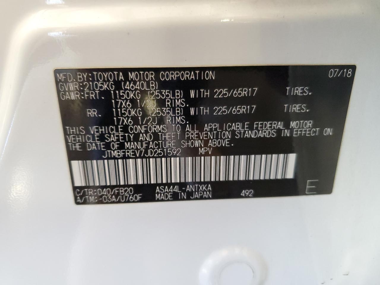 2018 TOYOTA RAV4