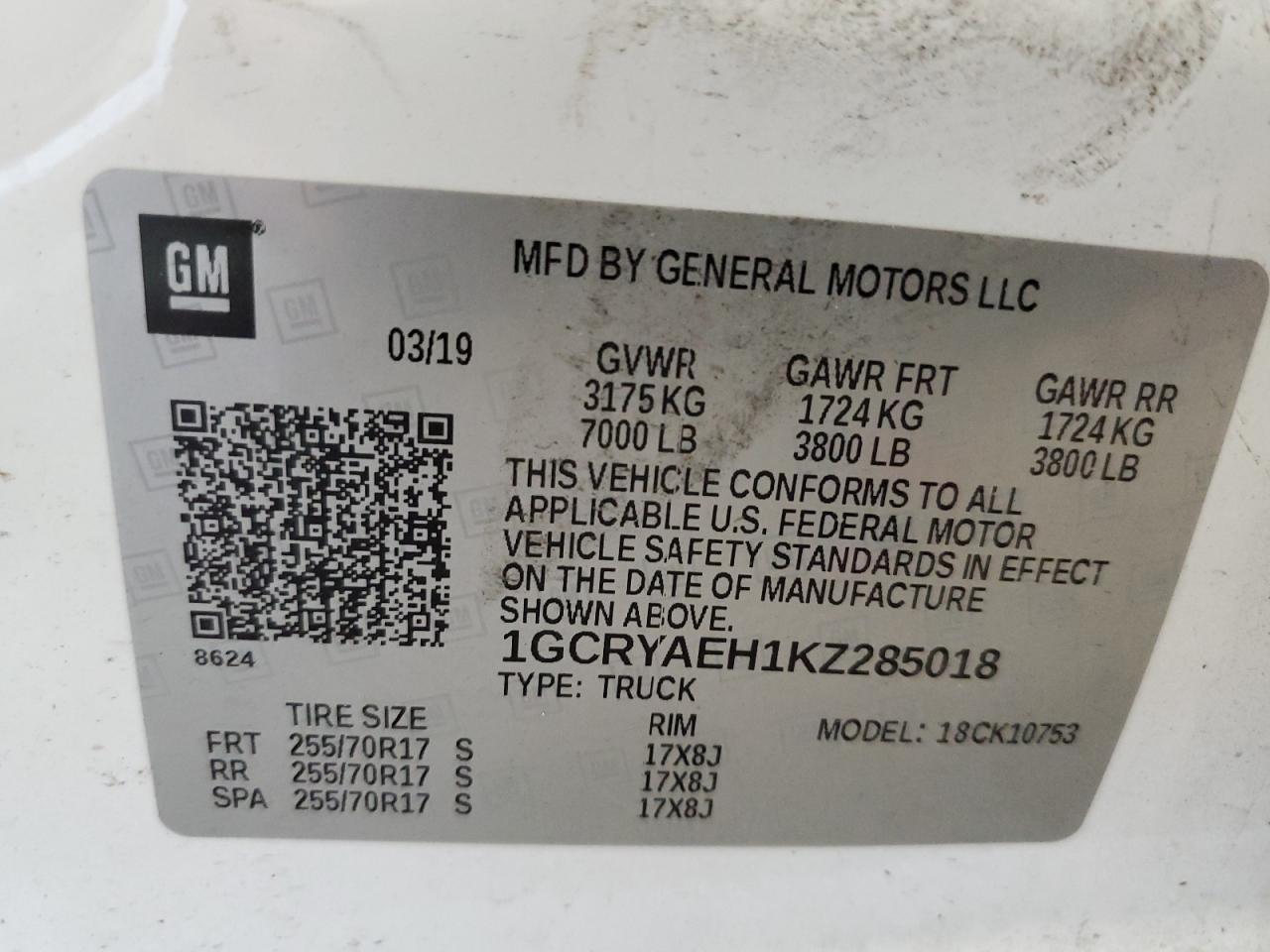 2019 CHEVROLET Silverado