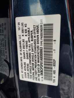 2010 HONDA ACCORD