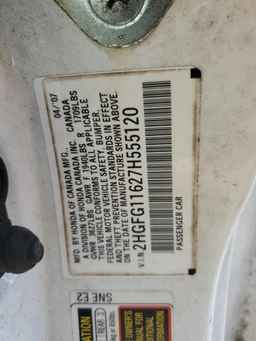 2007 HONDA CIVIC