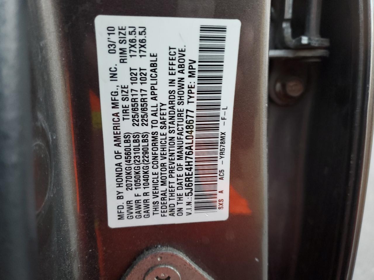 2010 HONDA CR-V