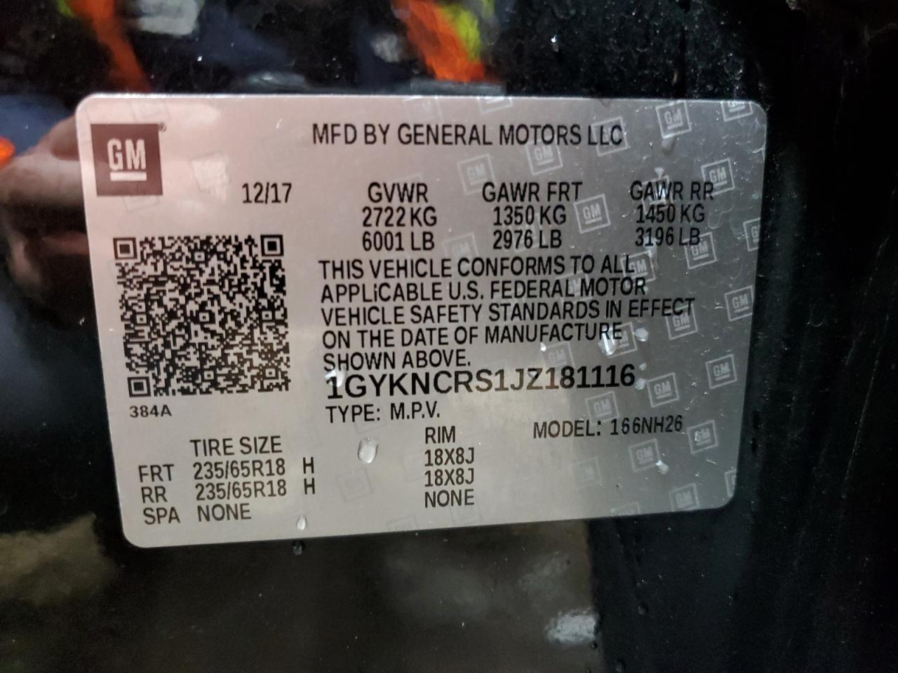 2018 CADILLAC XT5