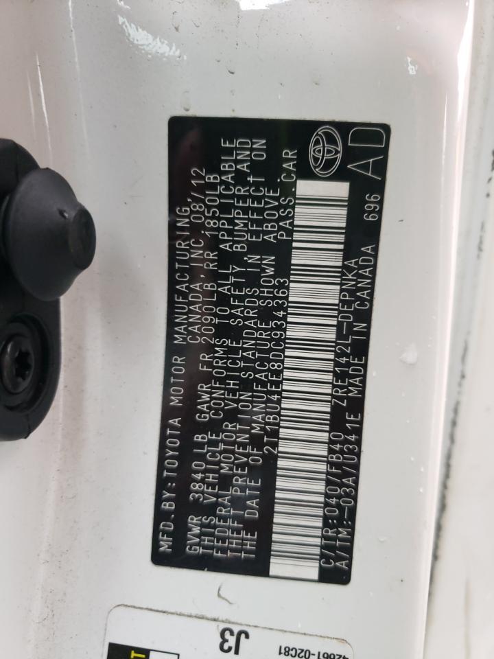 2013 TOYOTA COROLLA