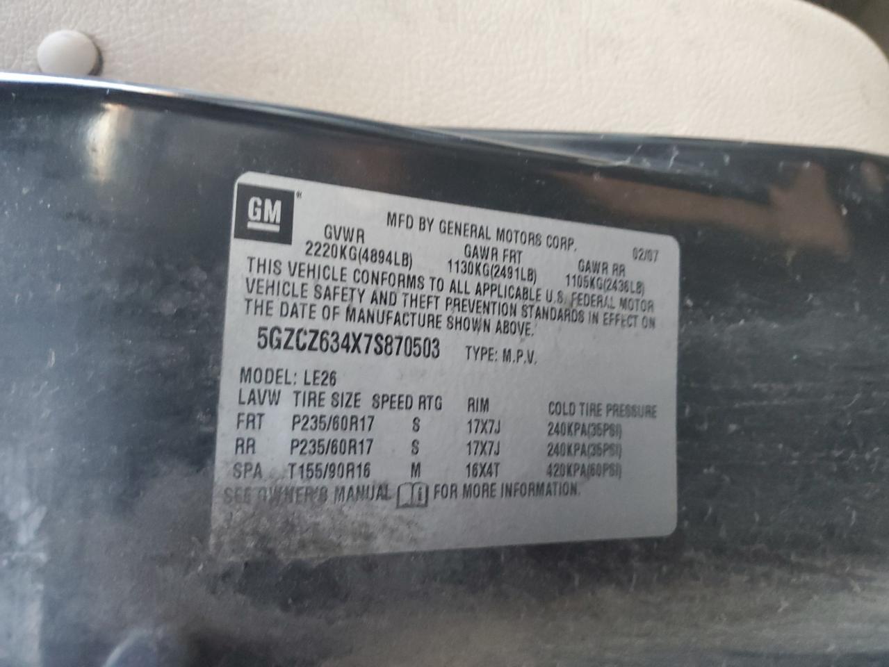 2007 SATURN Vue