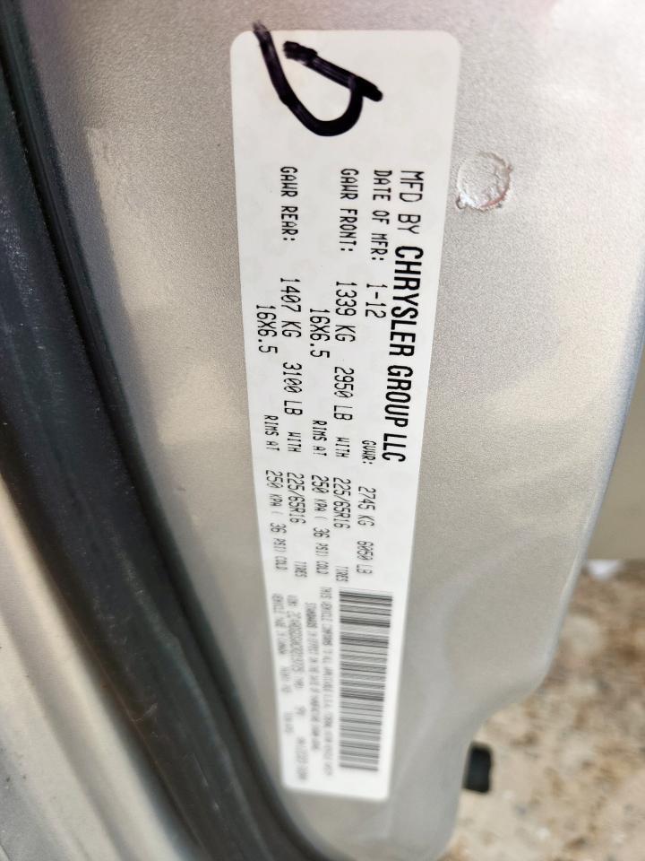 2012 DODGE GRAND CARAVAN