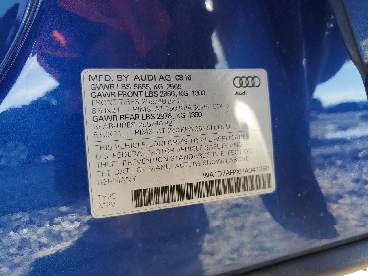 2017 AUDI Q5