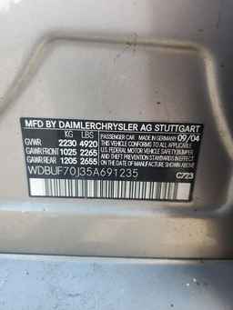 2005 MERCEDES-BENZ E-Class