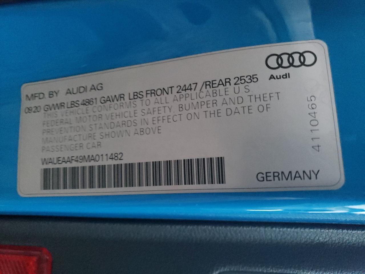 2021 AUDI A4