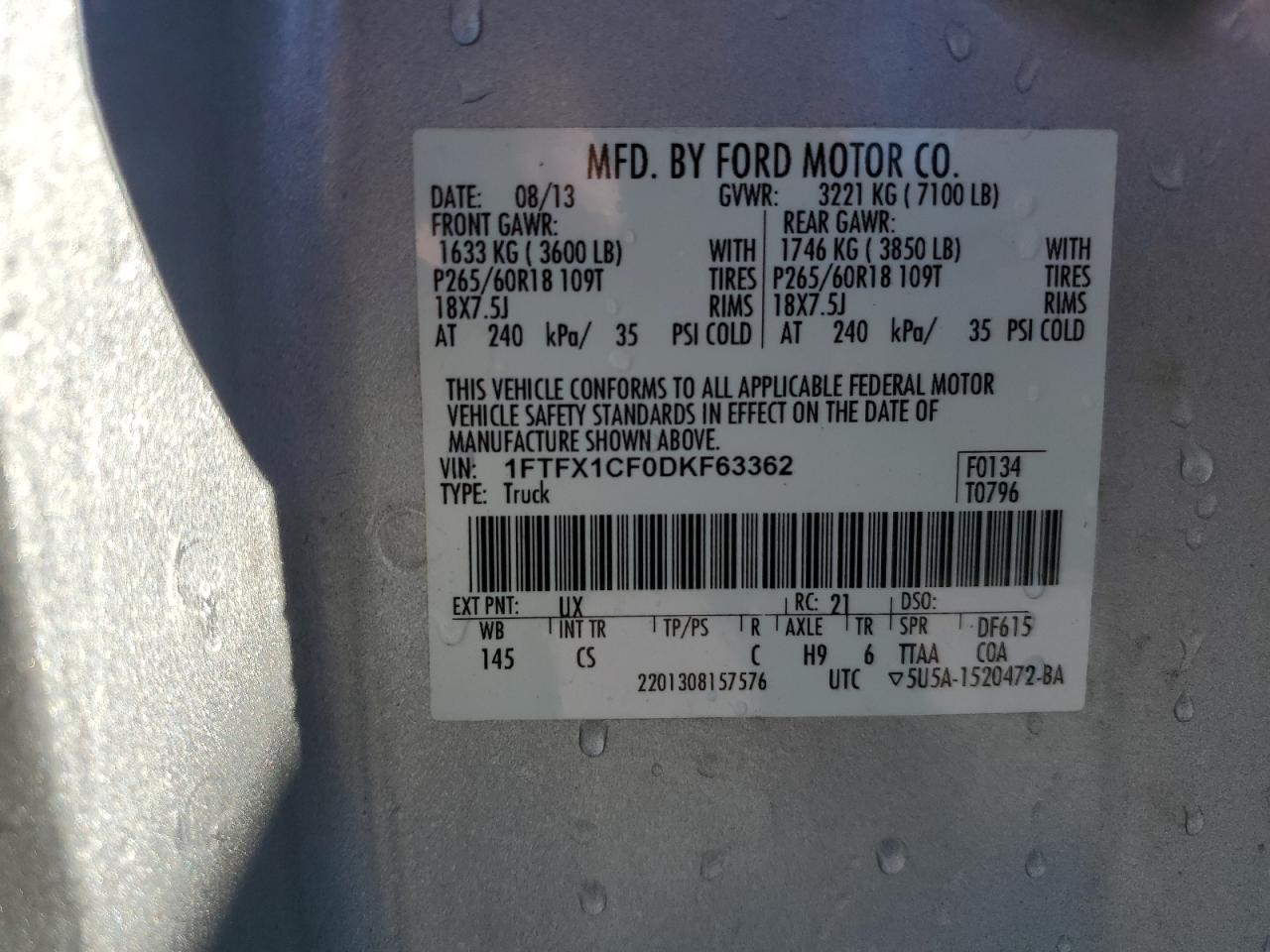 2013 FORD F-150