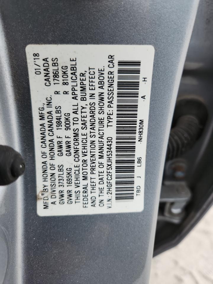 2018 HONDA CIVIC