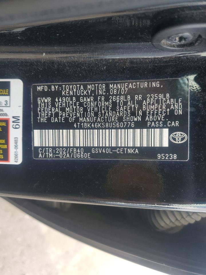 2008 TOYOTA CAMRY
