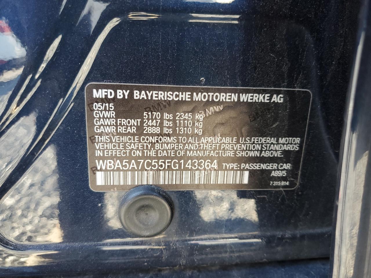 2015 BMW 5 series