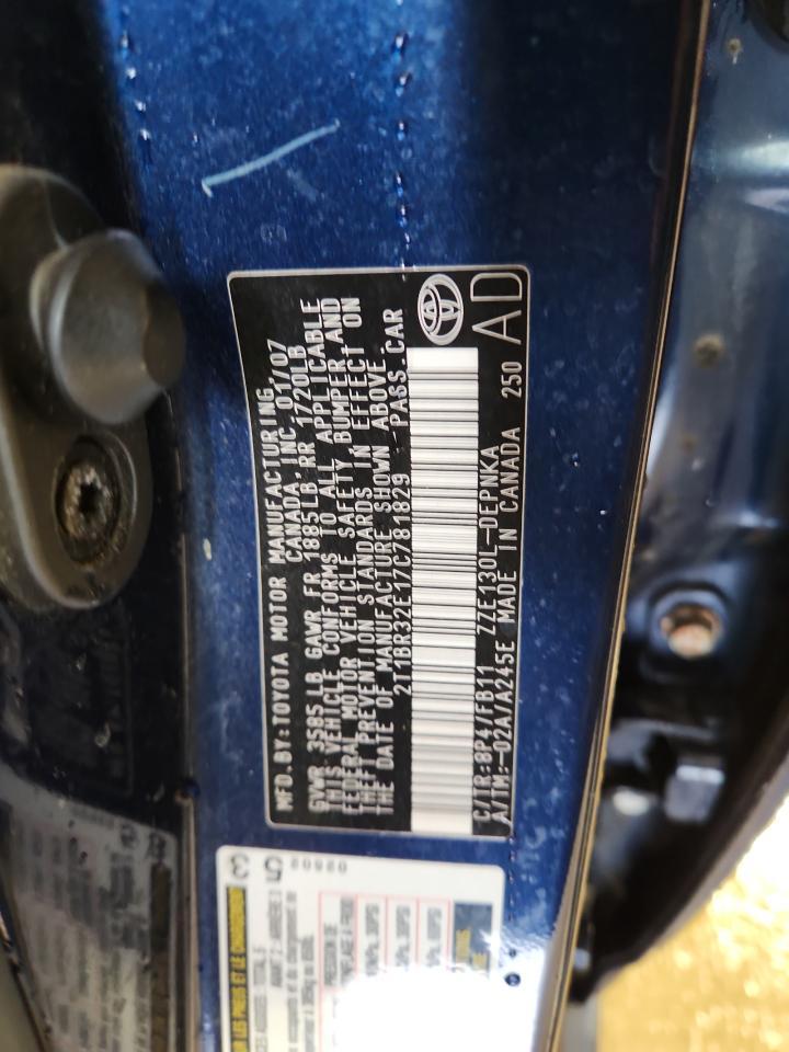 2007 TOYOTA COROLLA