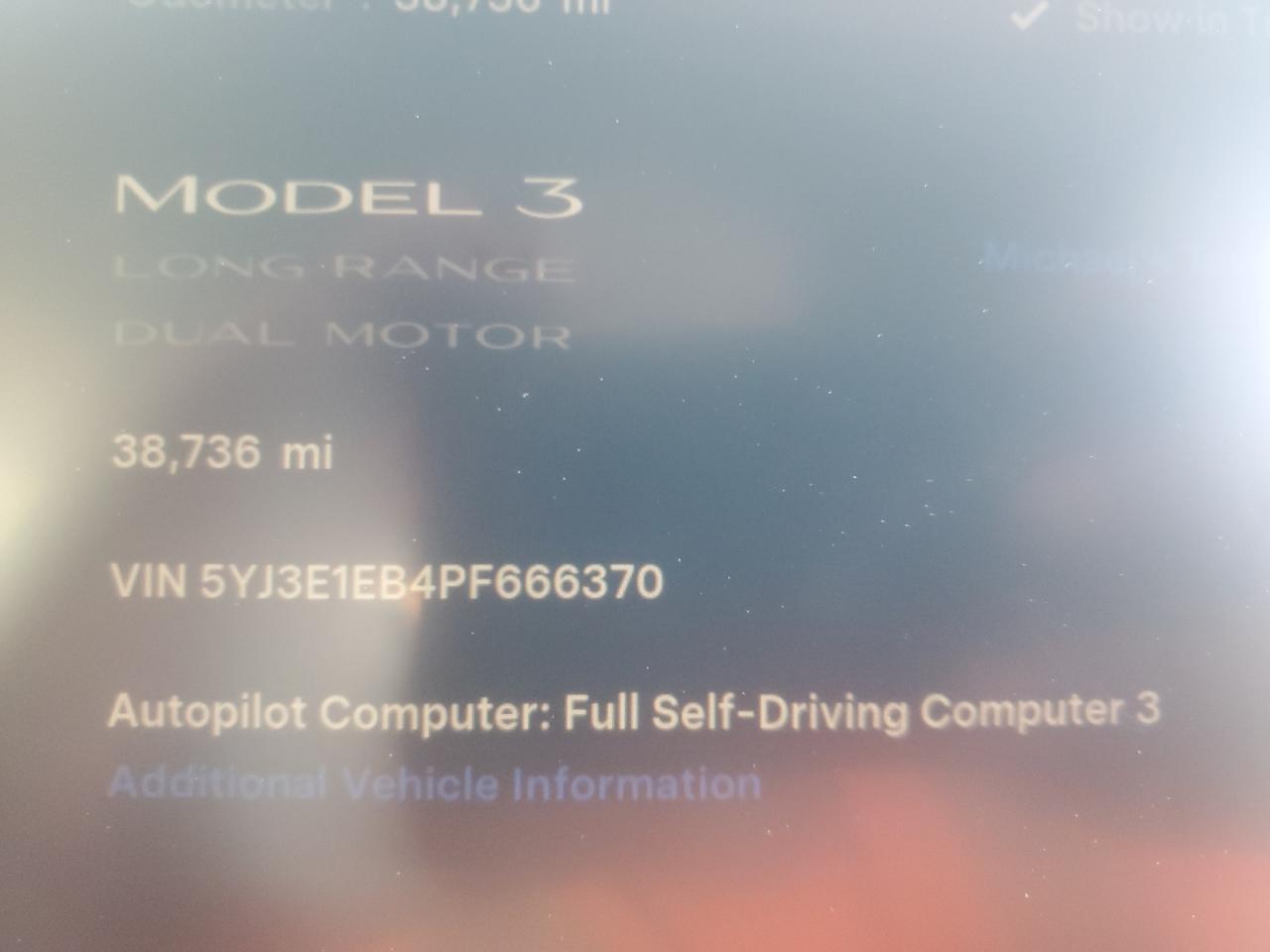 2023 TESLA MODEL 3