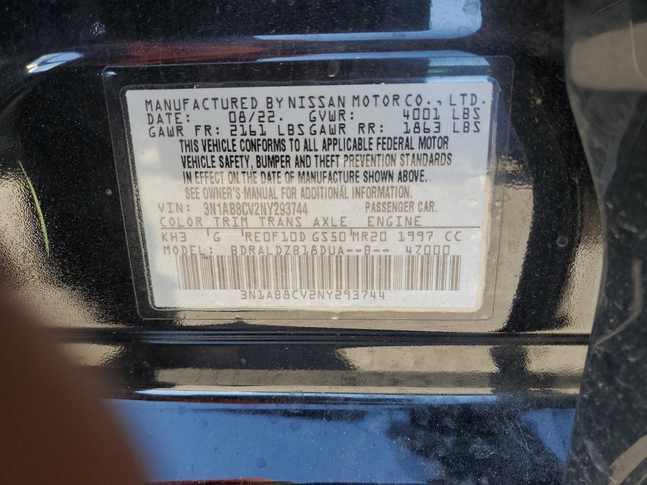 2022 NISSAN SENTRA