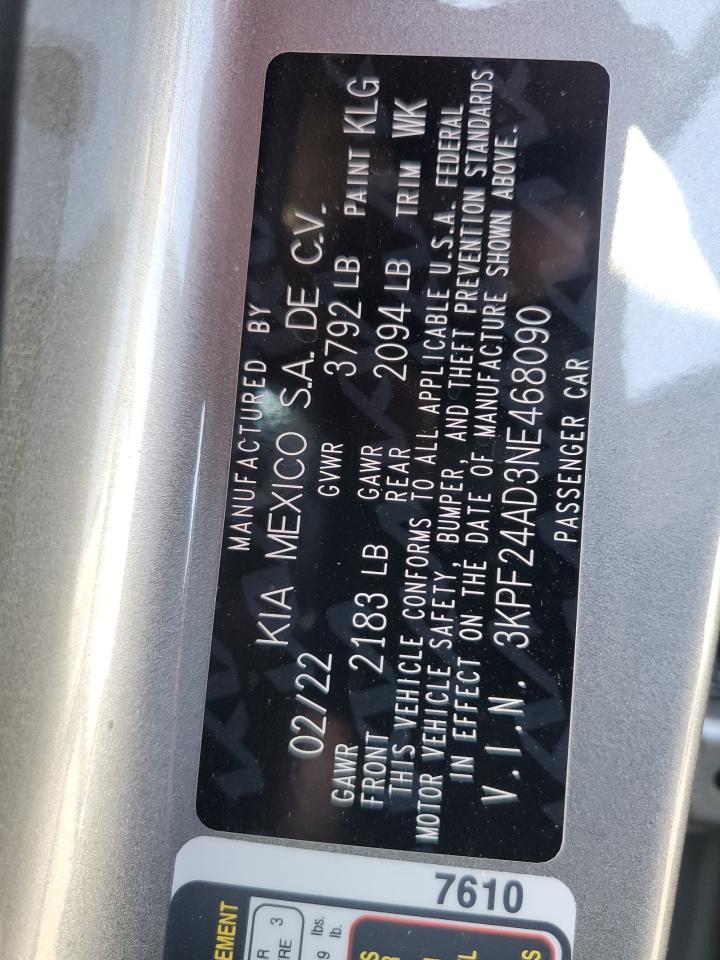 2022 KIA FORTE