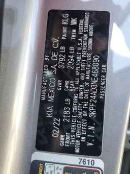 2022 KIA FORTE
