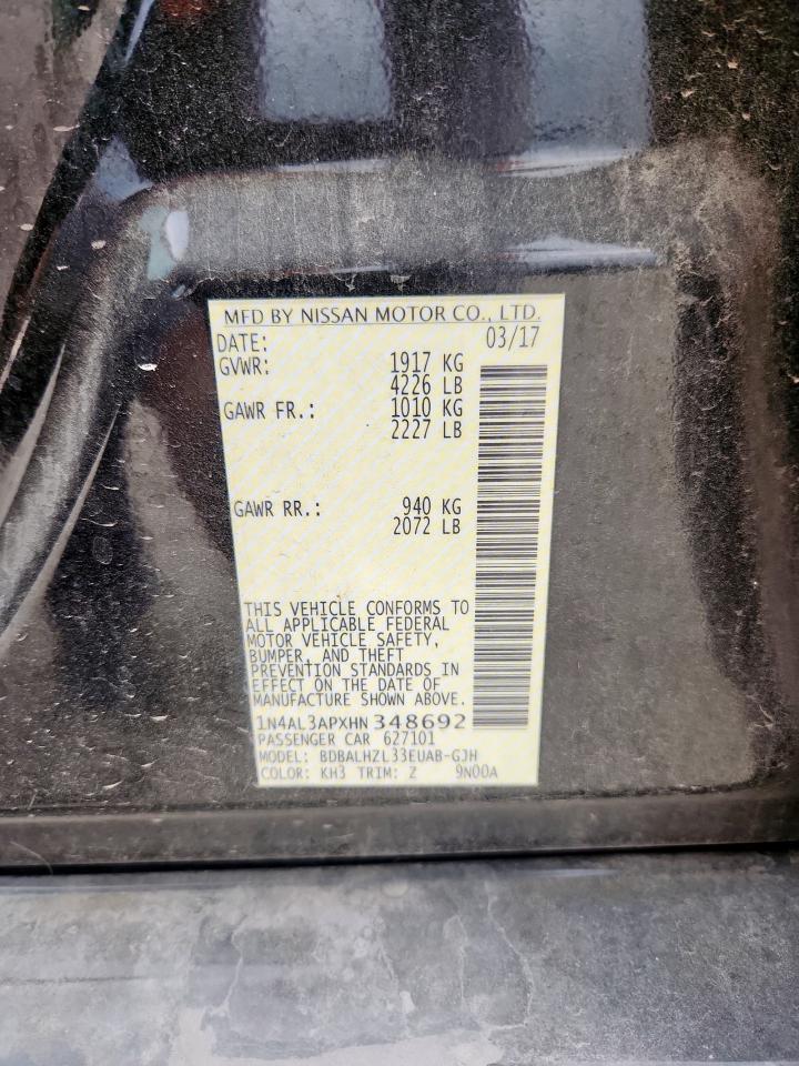 2017 NISSAN ALTIMA