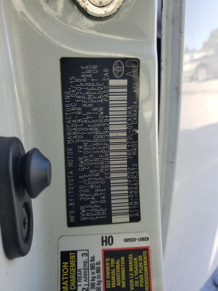 2015 TOYOTA COROLLA