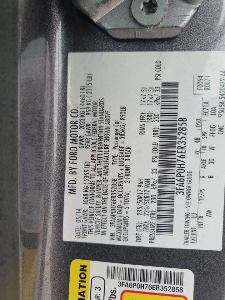 2014 FORD FUSION