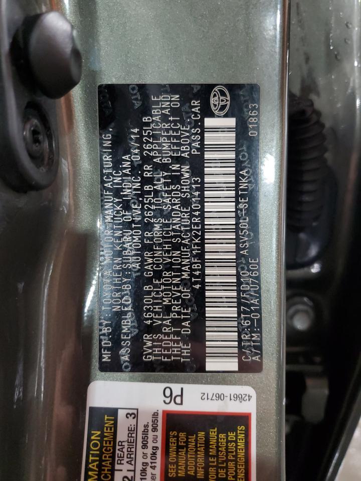 2014 TOYOTA CAMRY