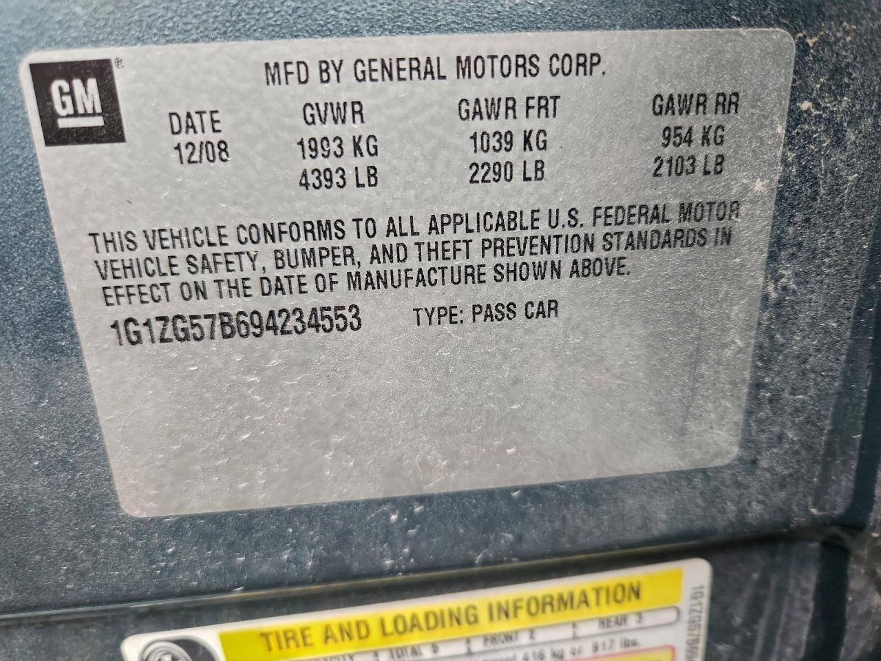 2009 CHEVROLET MALIBU