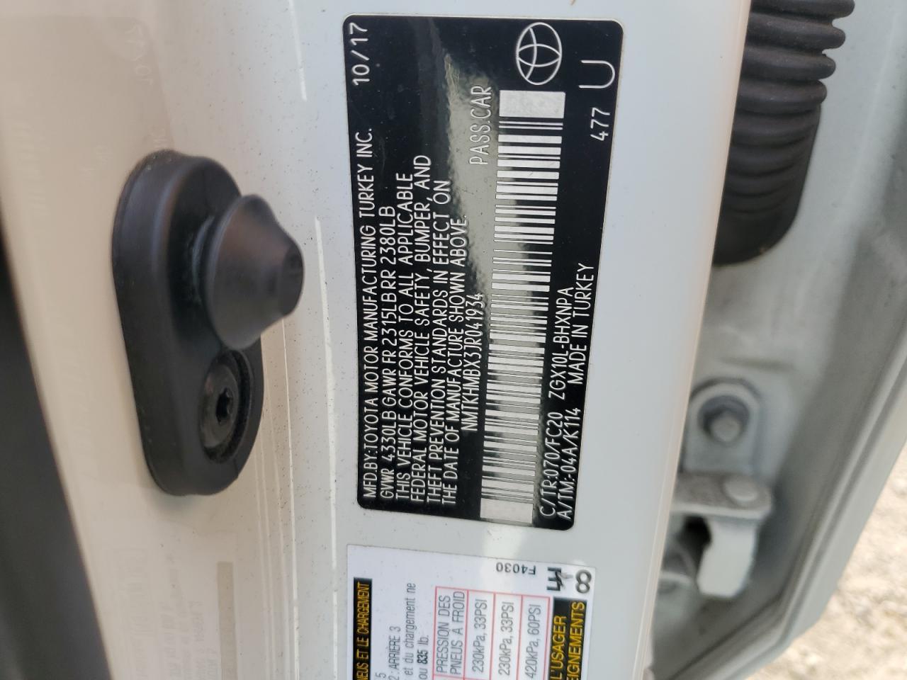 2018 TOYOTA C-HR