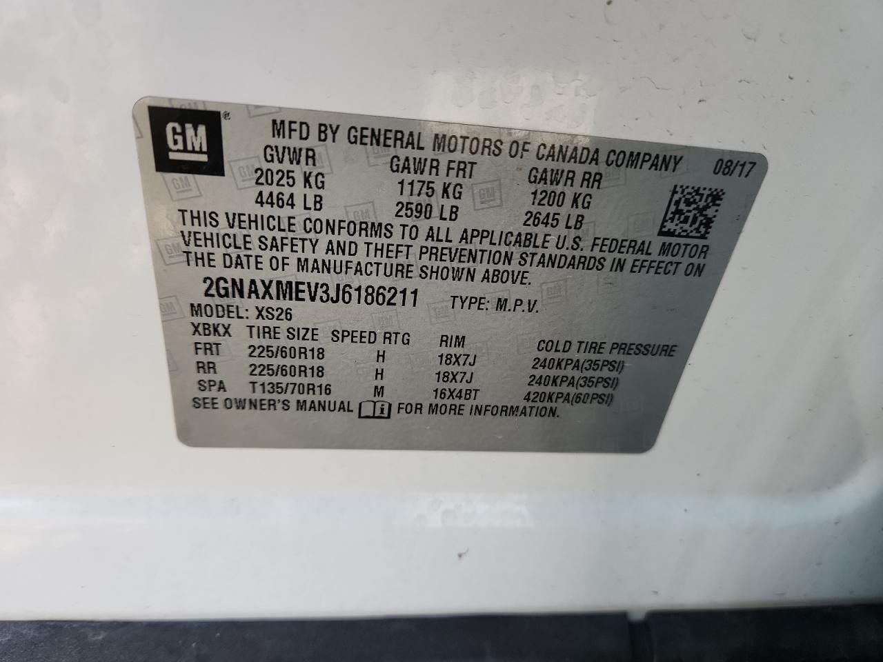 2018 CHEVROLET EQUINOX