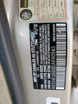 2012 MERCEDES-BENZ E-Class