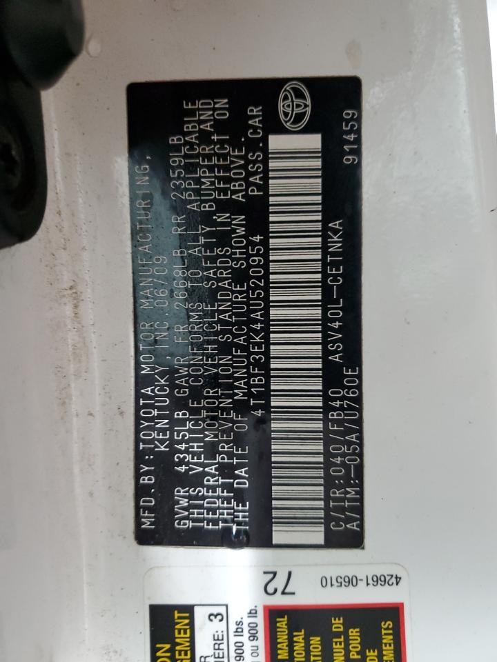 2010 TOYOTA CAMRY