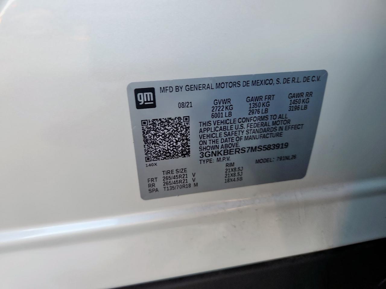 2021 CHEVROLET BLAZER