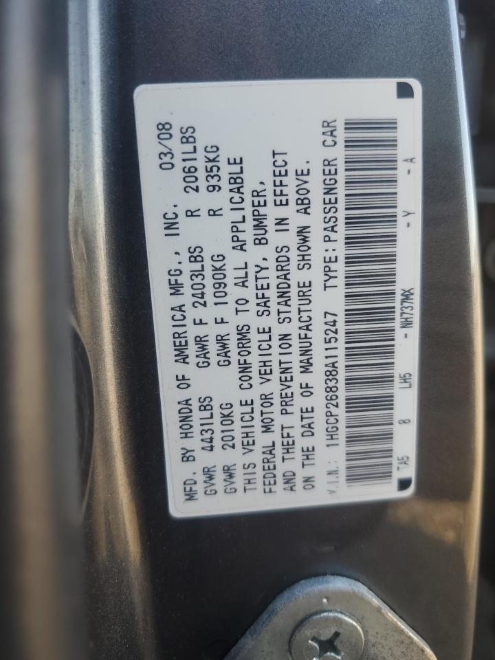 2008 HONDA ACCORD