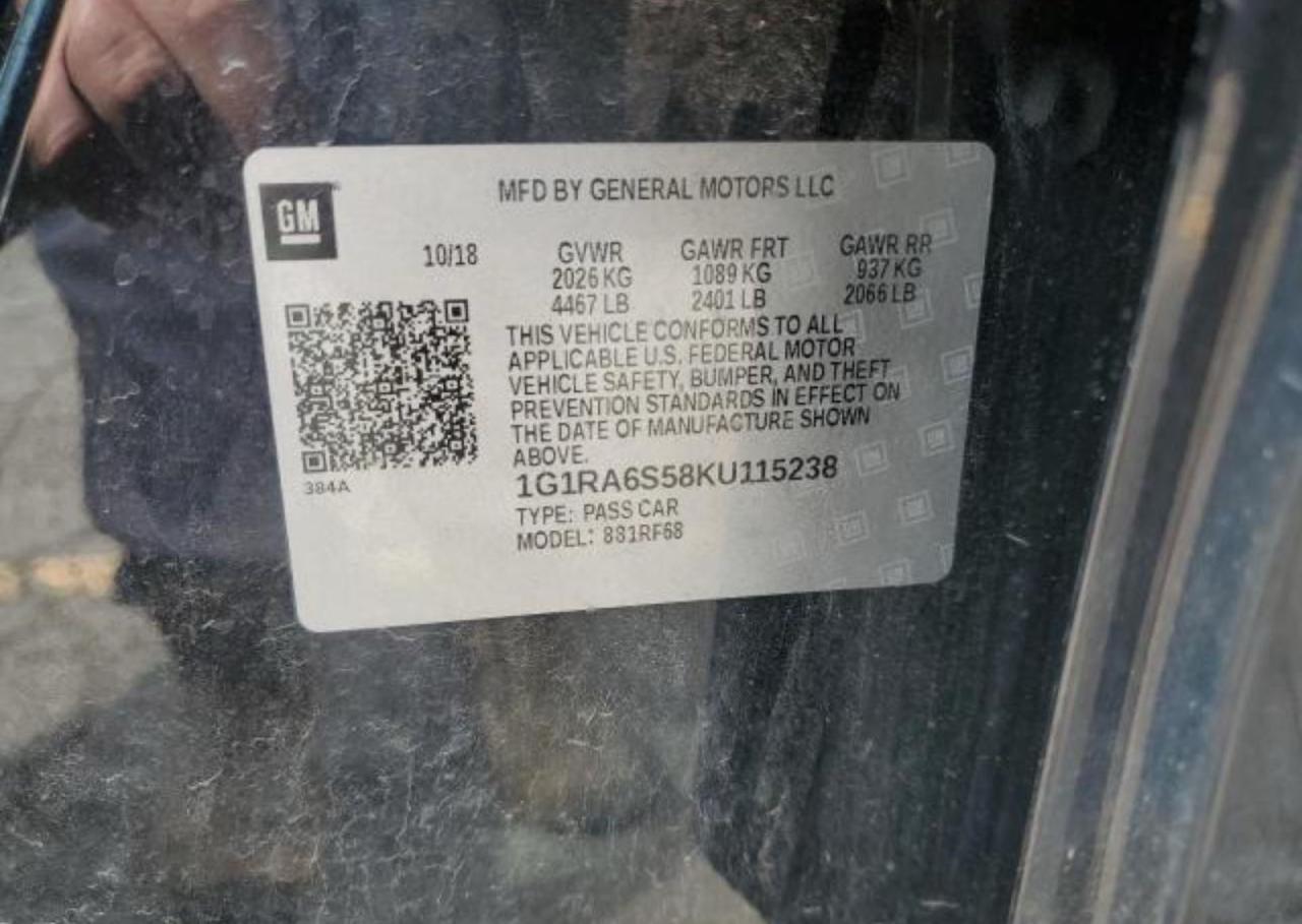 2019 CHEVROLET VOLT
