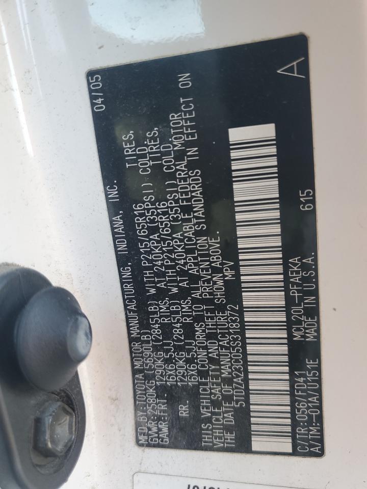 2005 TOYOTA SIENNA
