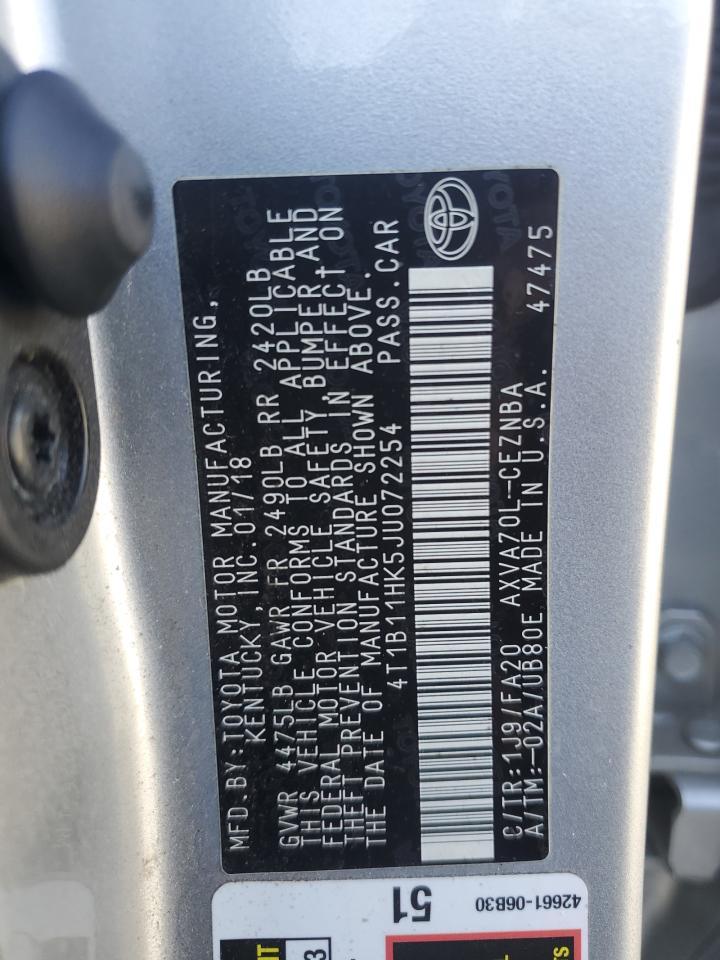 2018 TOYOTA CAMRY