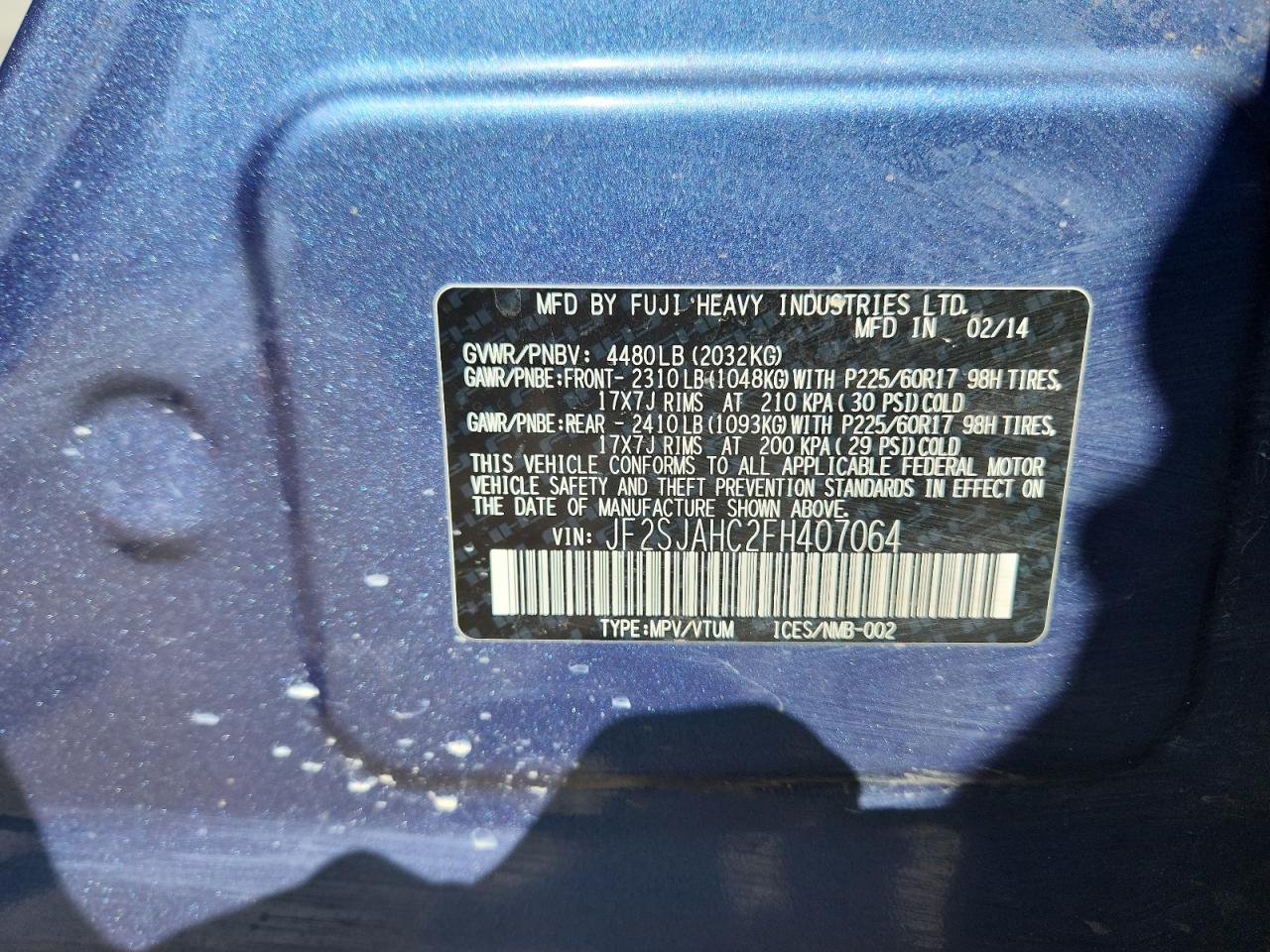 2015 SUBARU FORESTER