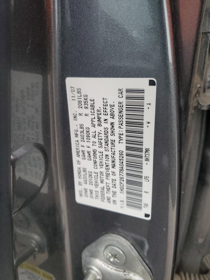 2008 HONDA ACCORD
