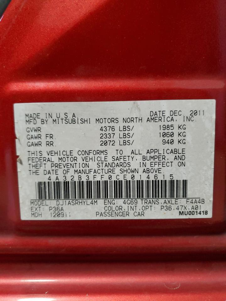 2012 MITSUBISHI Galant