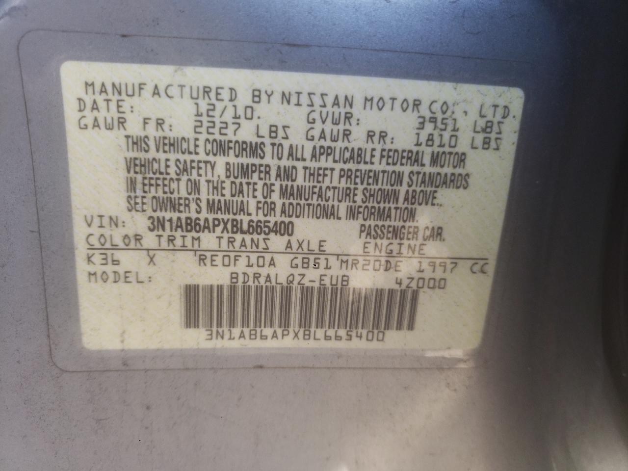 2011 NISSAN SENTRA