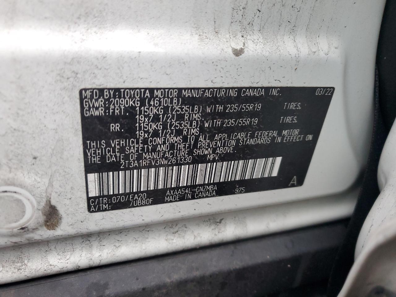 2022 TOYOTA RAV4