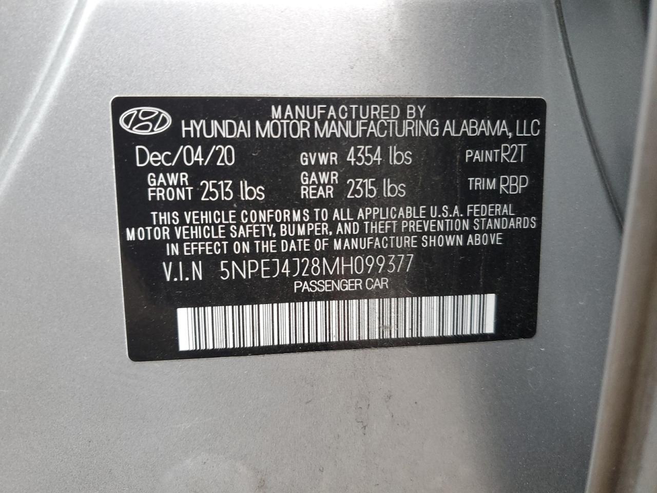 2021 HYUNDAI SONATA
