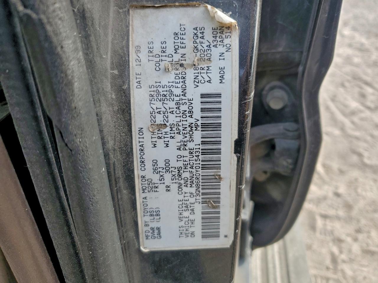 2000 TOYOTA 4Runner