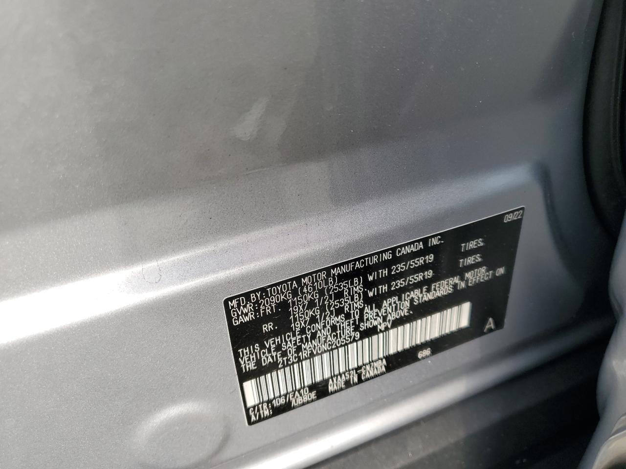 2022 TOYOTA RAV4