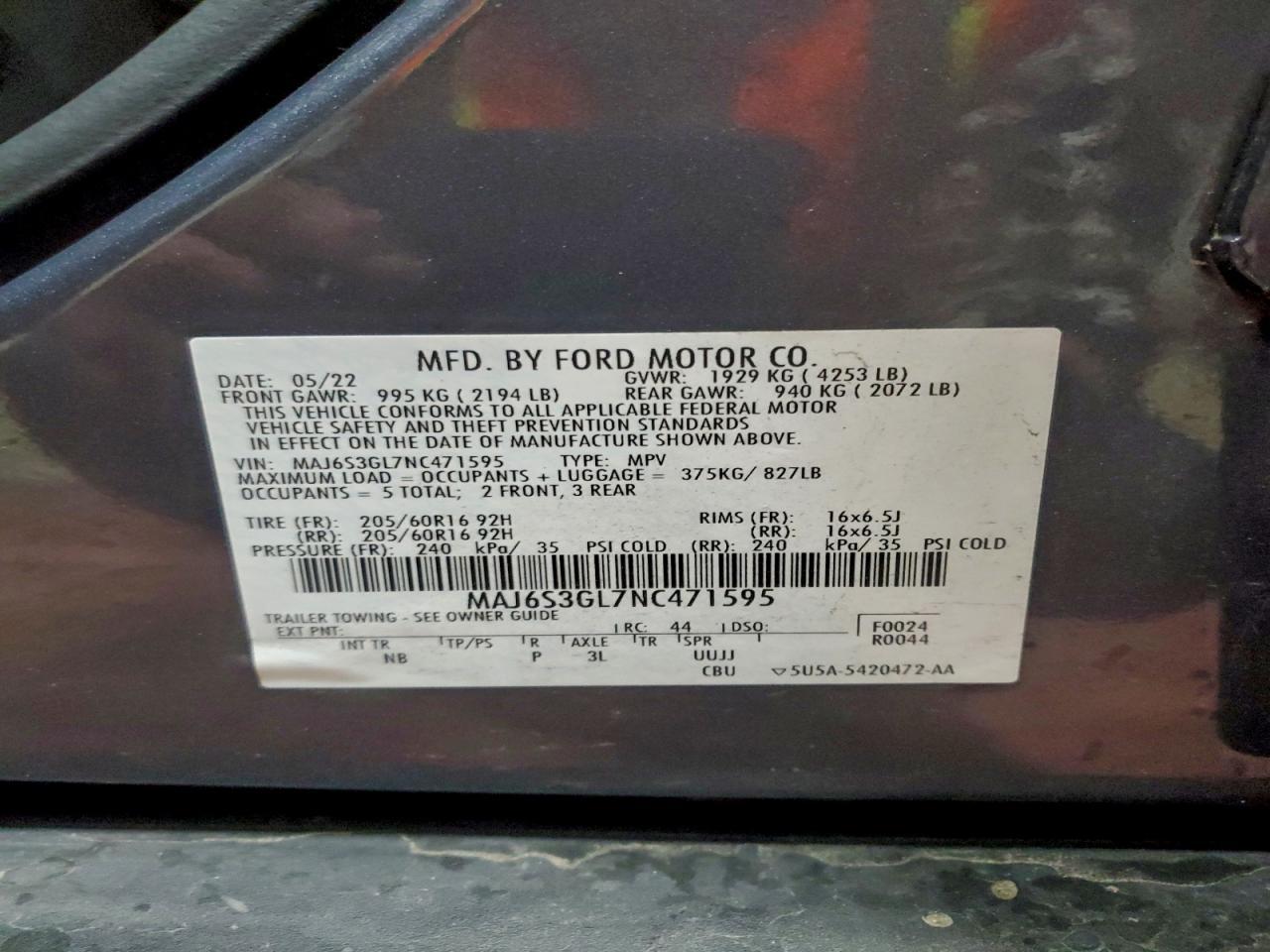 2022 FORD EcoSport