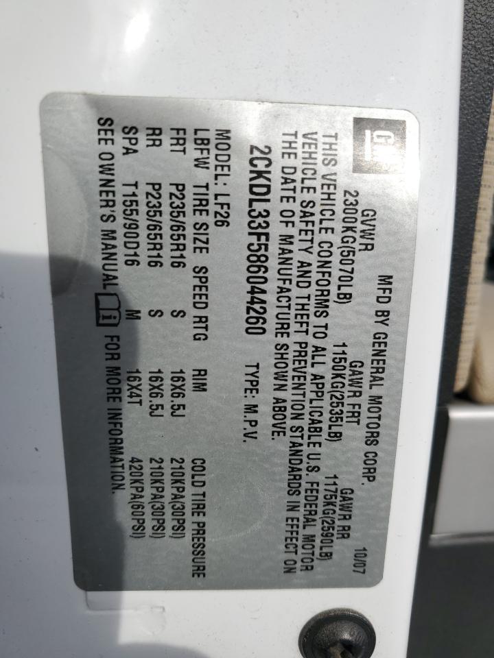 2008 PONTIAC TORRENT
