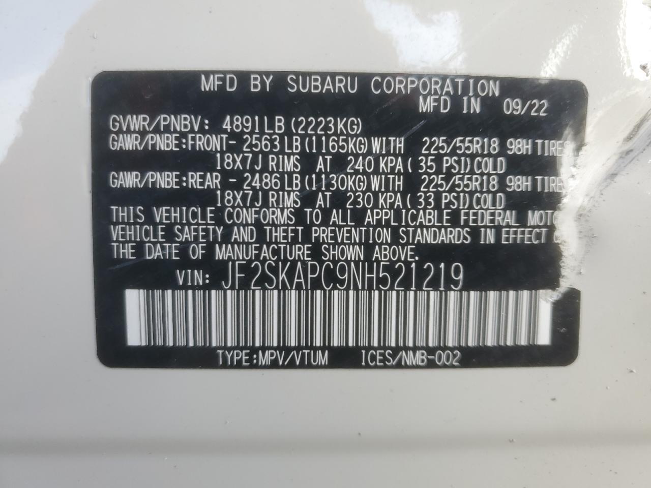 2022 SUBARU FORESTER
