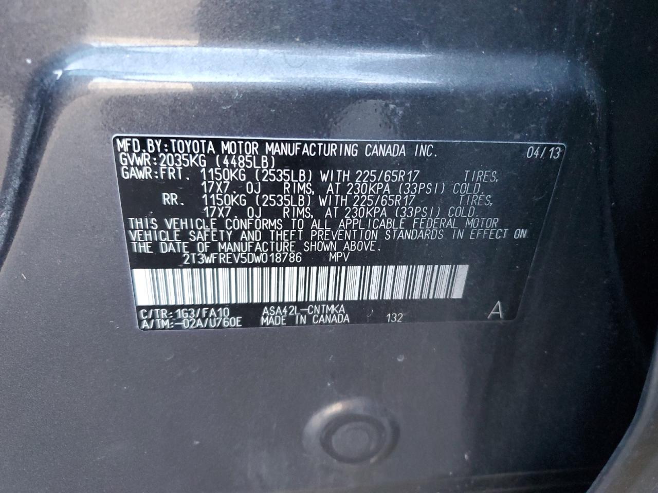 2013 TOYOTA RAV4