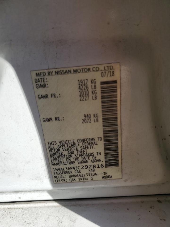 2018 NISSAN ALTIMA