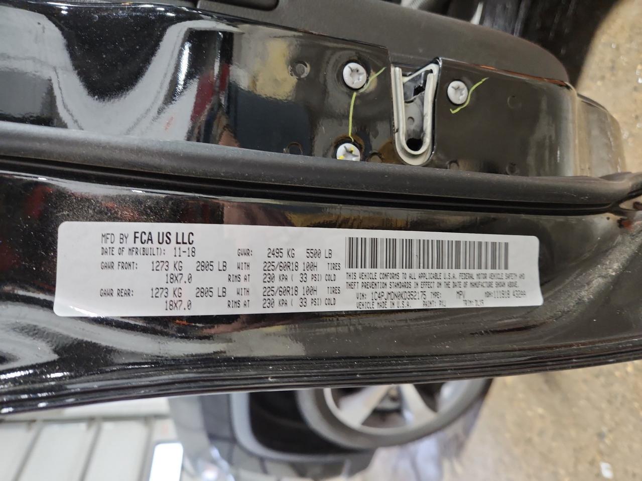 2019 JEEP CHEROKEE