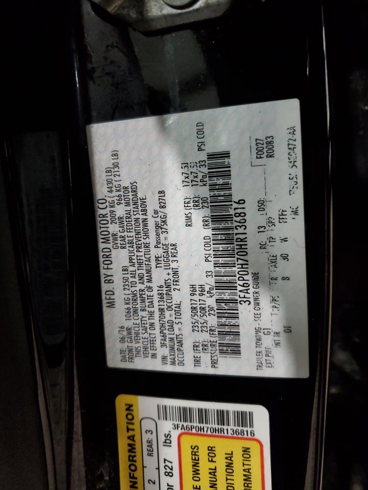 2017 FORD FUSION